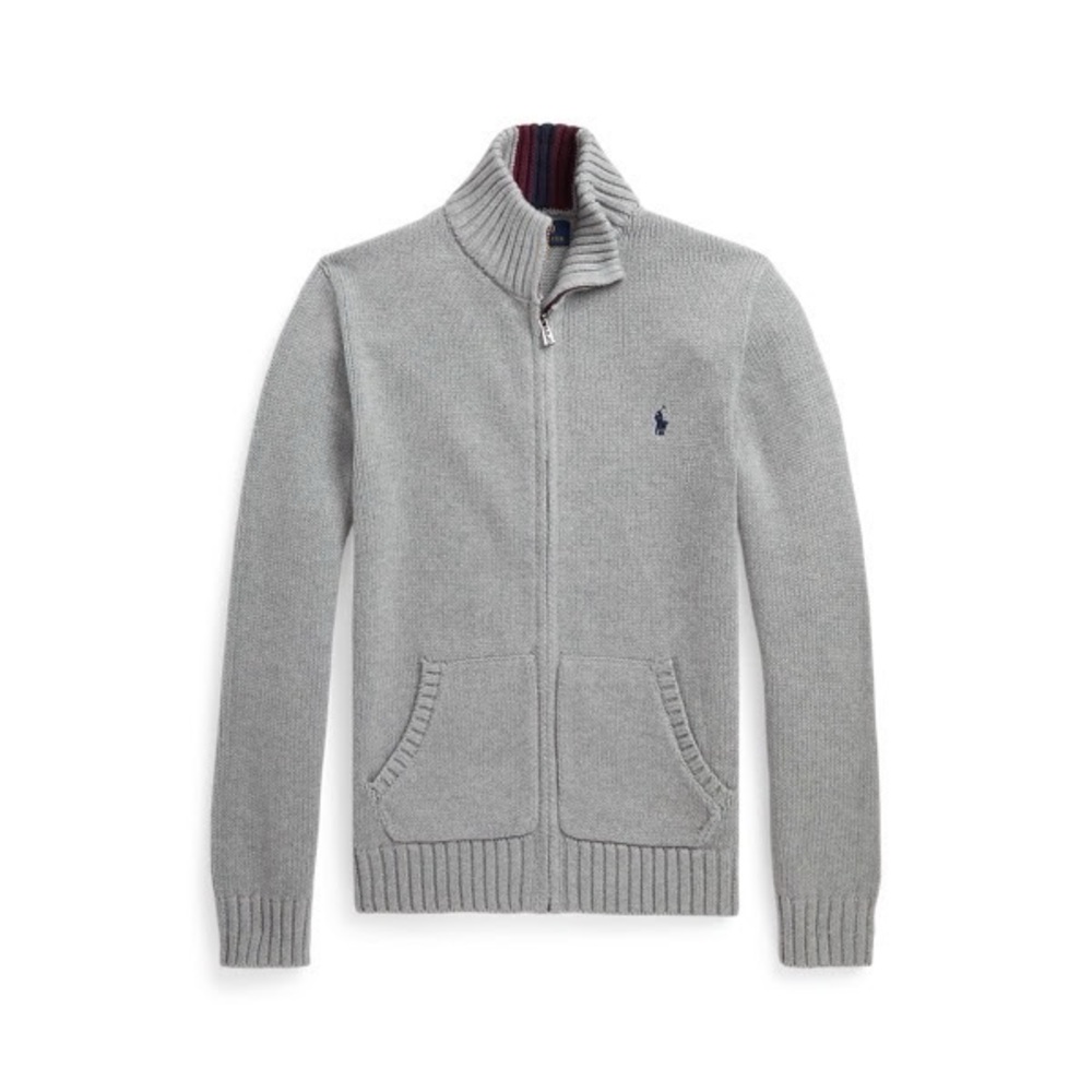 Ralph Lauren Cotton Full-Zip Sweater